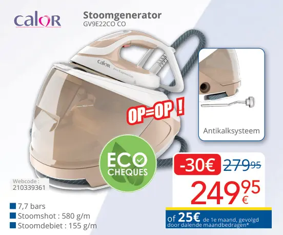 Aanbieding: Stoomgenerator GV9E22CO CO