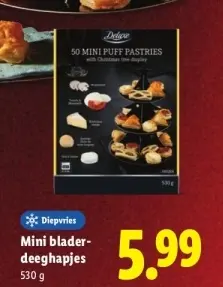 Aanbieding: Mini bladerdeeghapjes