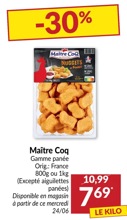 Offre: Nuggets de Poulet