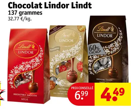 Offre: Chocolat Lindor