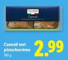 Aanbieding: Cannoli met pistachecrème