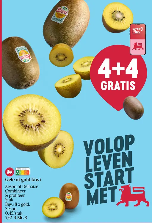 Promotie: Gele of gold kiwi