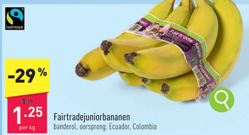 Aanbieding: Fairtradejuniorbananen