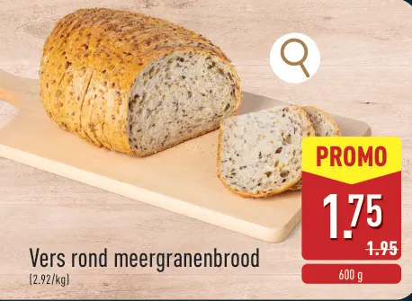 Promotie: Vers rond meergranenbrood