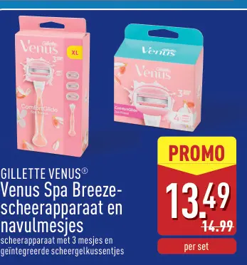 Promotie: Venus Spa Breeze-scheerapparaat en navulmesje