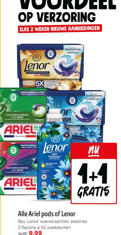 Aanbieding: Alle Ariel pods of Lenor