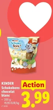 Offre: Schokobons chocolat blanc