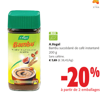 Offre: A.Vogel Bambu succédané de café instantané