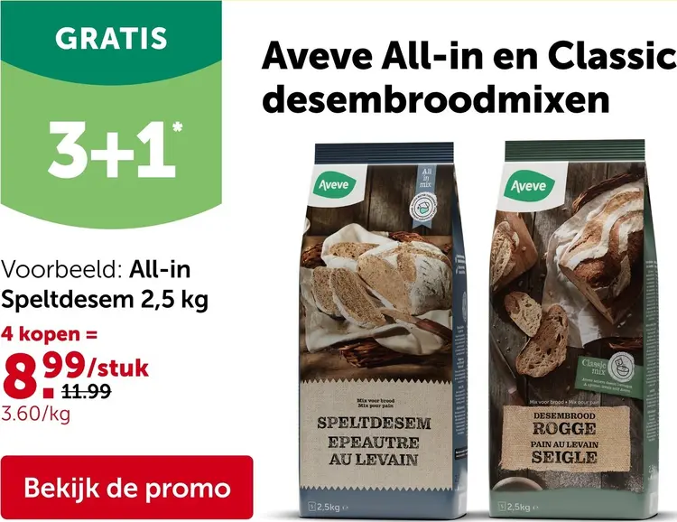 Promotie: All-in en Classic desemboodmixen