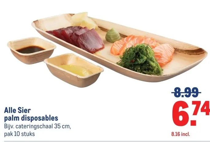 Aanbieding: Alle Sier palm disposables