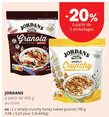 Offre: JORDANS Granola