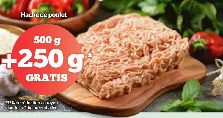 Offre: Haché de poulet
