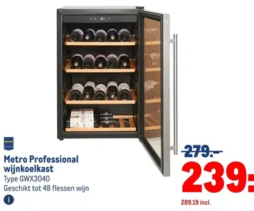 Aanbieding: Metro Professional wijnkoelkast