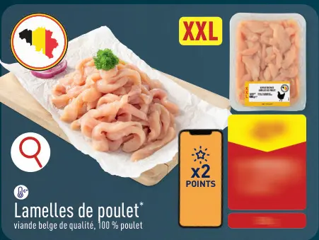 Offre: Lamelles de poulet