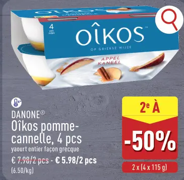 Offre: Oîkos pomme-cannelle