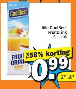 Aanbieding: CoolBest FruitDrink