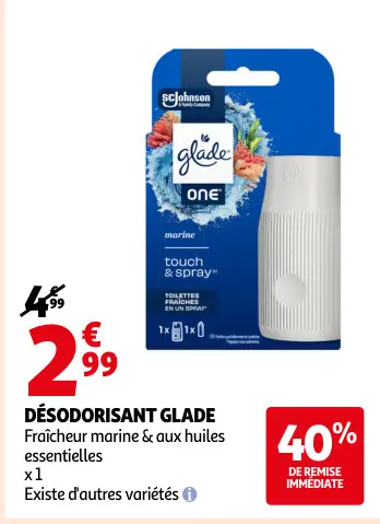 Offre: Désodorisant Touch & Spray