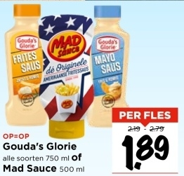 Aanbieding: Gouda's Glorie alle soorten of Mad Sauce