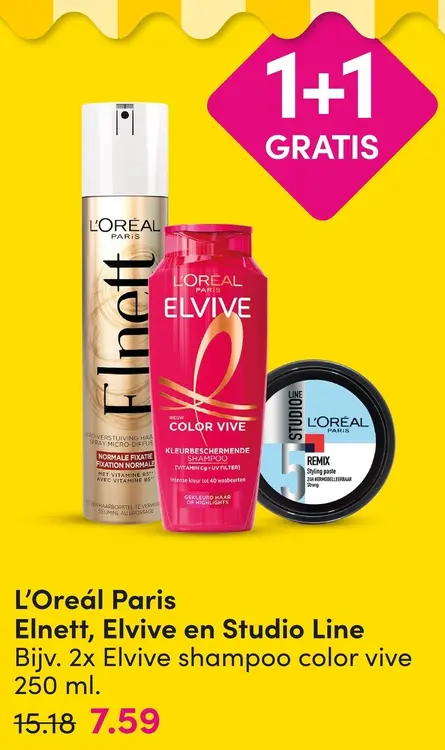 Aanbieding: Elnett, Elvive en Studio Line