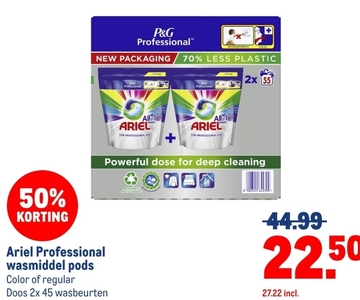 Aanbieding: Ariel Professional wasmiddel pods