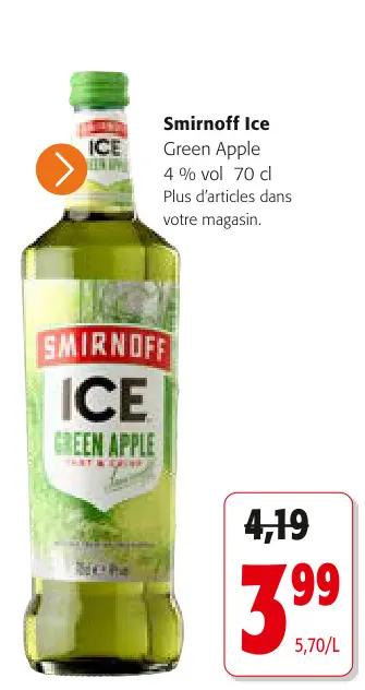 Offre: Smirnoff Ice Green Apple