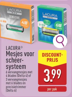 Promotie: Mesjes voor scheersysteem