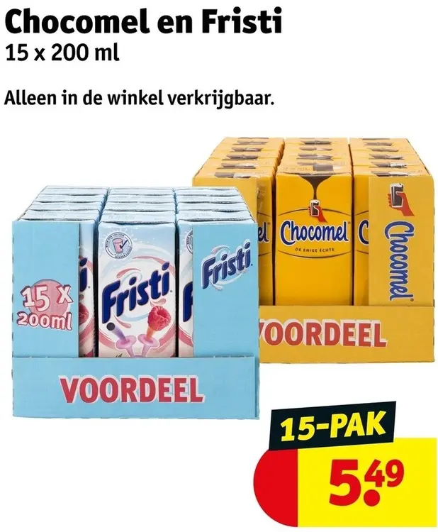 Aanbieding: Chocomel en Fristi