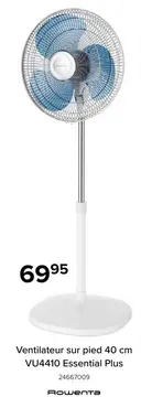 Offre: Ventilateur sur pied 40 cm Essential Plus