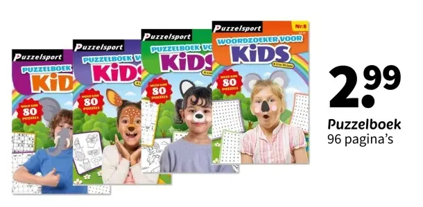 Promotie: Puzzelboek Kids