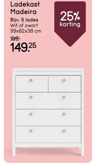 Aanbieding: Ladekast Madeira