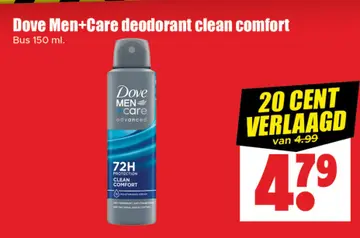 Aanbieding: Dove Men+Care deodorant clean comfort