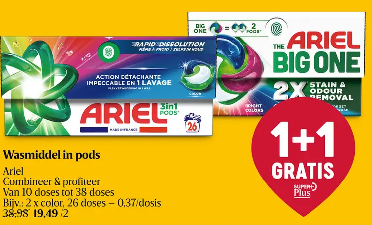 Aanbieding: Wasmiddel in pods