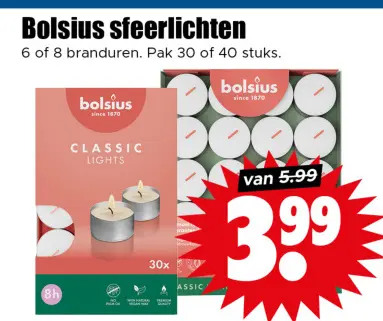 Aanbieding: Bolsius sfeerlichten