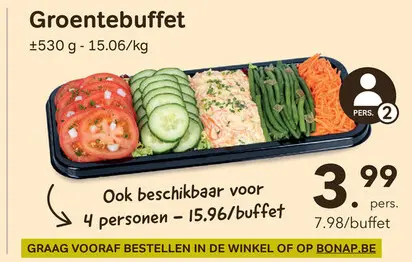 Promotie: Groentebuffet