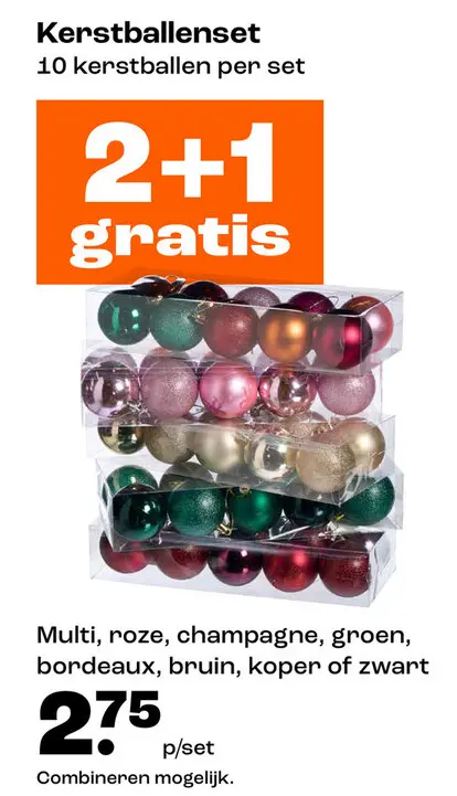 Aanbieding: Kerstballenset