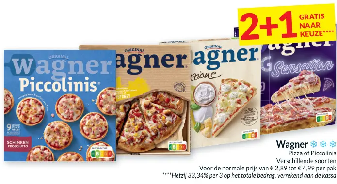 Aanbieding: Pizza of Piccolinis