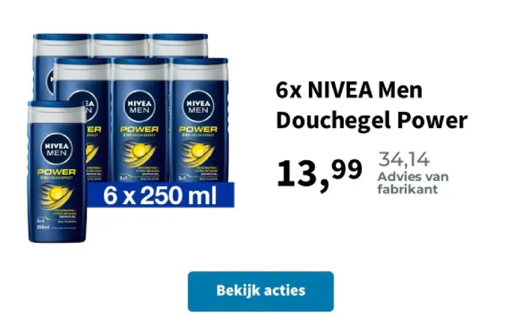 Promotie: NIVEA Men Douchegel Power