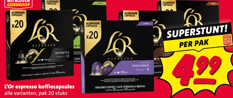Aanbieding: Espresso koffiecapsules