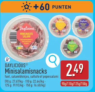 Promotie: Minisnacks au salami