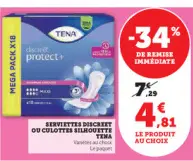 Aanbieding: Serviettes discreet ou culottes silhouette