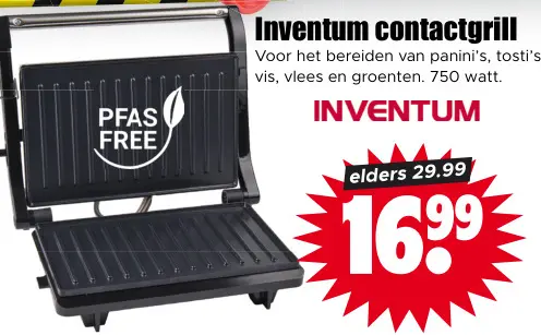 Aanbieding: Inventum contactgrill