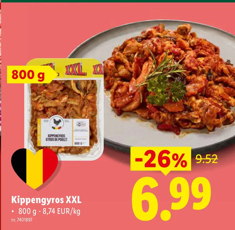 Promotie: Kippengyros XXL