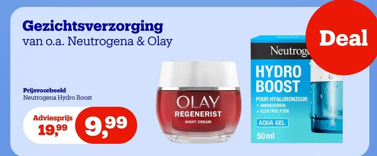 Promotie: Gezichtsverzorging van o.a. Neutrogena & Olay