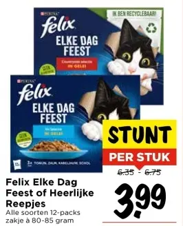 Aanbieding: Felix Elke Dag Feest of Heerlijke Reepjes