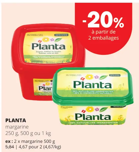 Offre: margarine