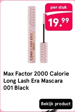 Aanbieding: 2000 Calorie Long Lash Era Mascara 001 Black