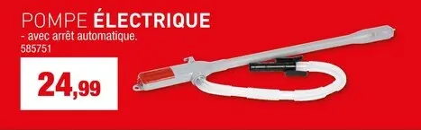 Offre: Pompe électrique