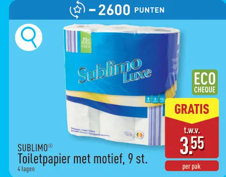 Promotie: Toiletpapier met motief