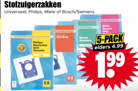 Aanbieding: Stofzuigerzakken