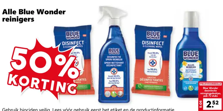 Aanbieding: Blue Wonder reinigers
